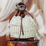 Cowrie Shell "Jalal" Bucket Bag (Custom Order)