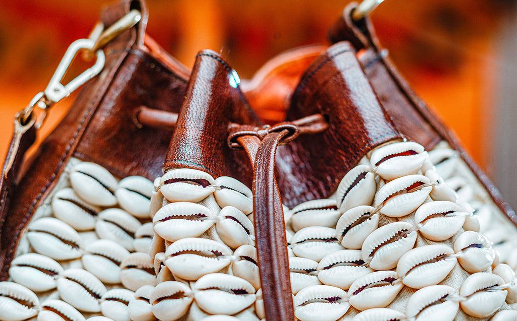 Cowrie Shell "Jalal" Bucket Bag (Custom Order)