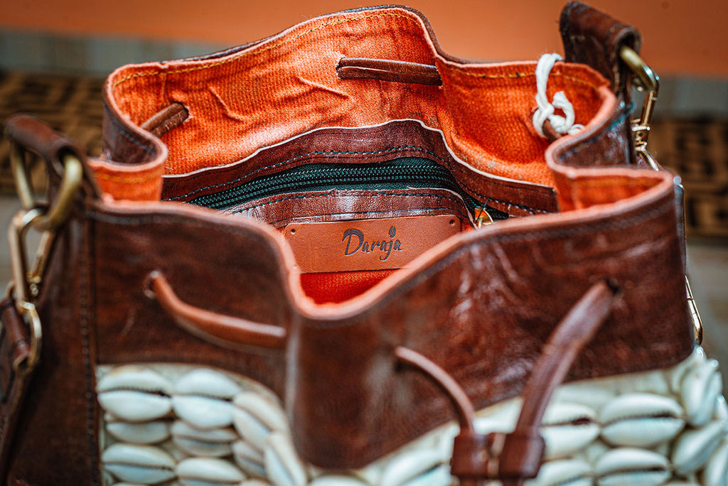 Cowrie Shell "Jalal" Bucket Bag (Custom Order)