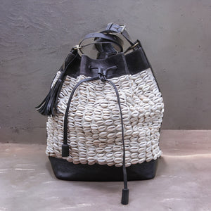 Cowrie Shell "Jalal" Bucket Bag (Custom Order)