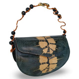 Beaded Copper Handle Purse (Black)